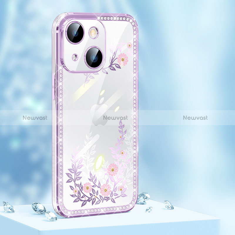 Silicone Candy Rubber TPU Bling-Bling Soft Case Cover AT1 for Apple iPhone 13 Mini