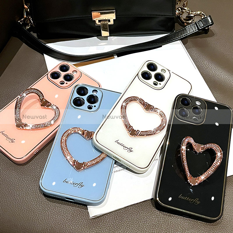 Silicone Candy Rubber TPU Bling-Bling Soft Case Cover JL1 for Apple iPhone 13 Pro