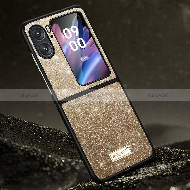 Silicone Candy Rubber TPU Bling-Bling Soft Case Cover LD1 for Oppo Find N2 Flip 5G