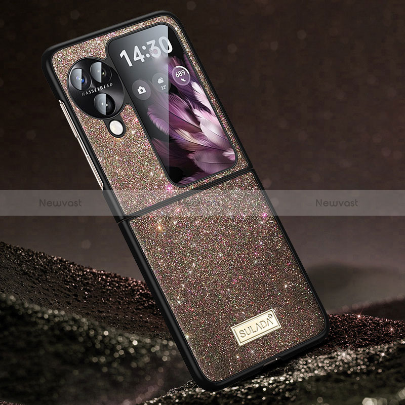 Silicone Candy Rubber TPU Bling-Bling Soft Case Cover LD1 for Oppo Find N3 Flip 5G