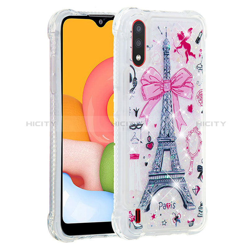 Silicone Candy Rubber TPU Bling-Bling Soft Case Cover S01 for Samsung Galaxy A01 SM-A015
