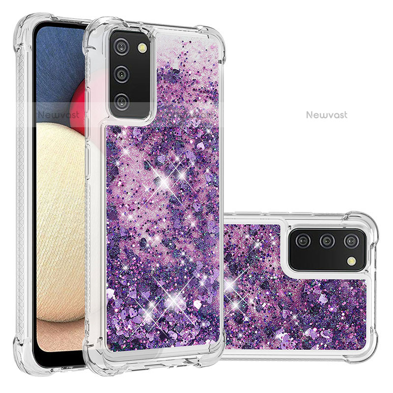 Silicone Candy Rubber TPU Bling-Bling Soft Case Cover S01 for Samsung Galaxy A02s