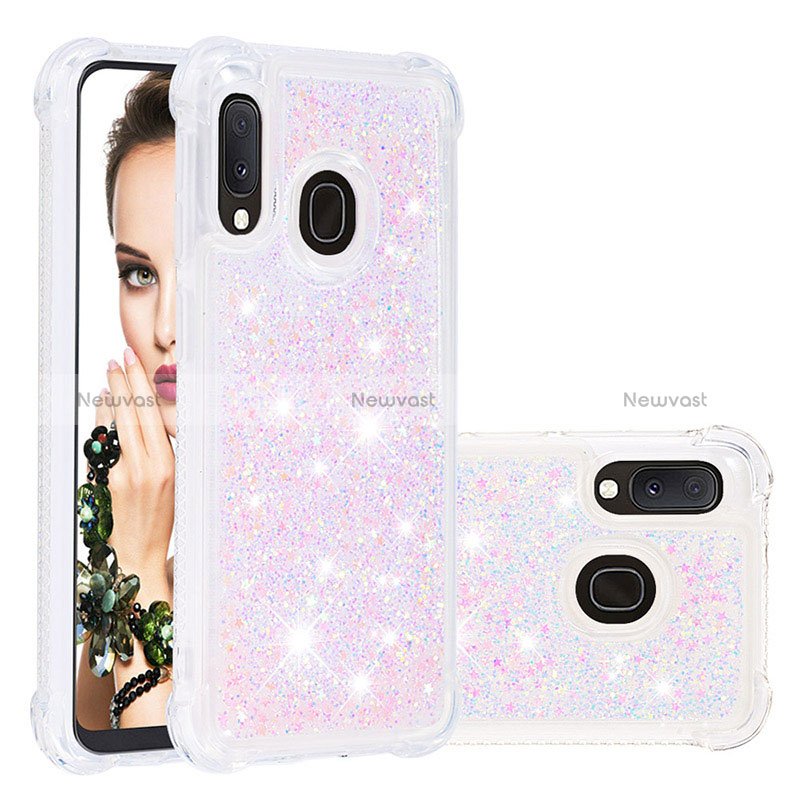 Silicone Candy Rubber TPU Bling-Bling Soft Case Cover S01 for Samsung Galaxy A20e