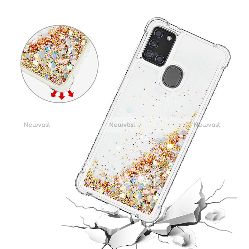 Silicone Candy Rubber TPU Bling-Bling Soft Case Cover S01 for Samsung Galaxy A21s