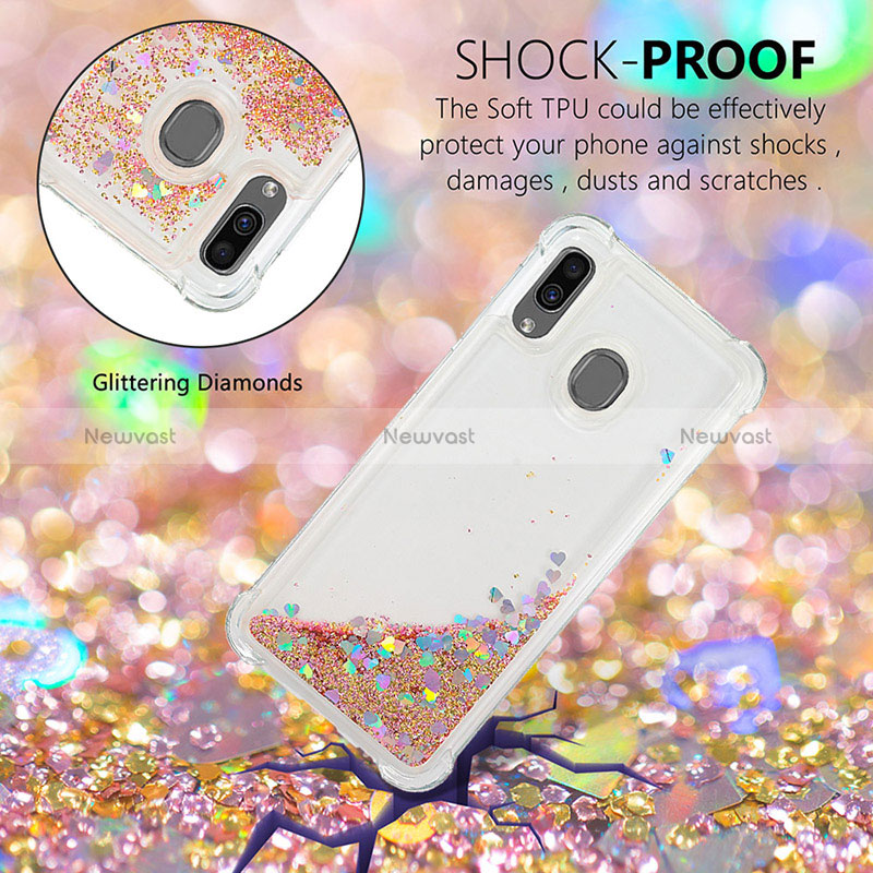 Silicone Candy Rubber TPU Bling-Bling Soft Case Cover S01 for Samsung Galaxy A30