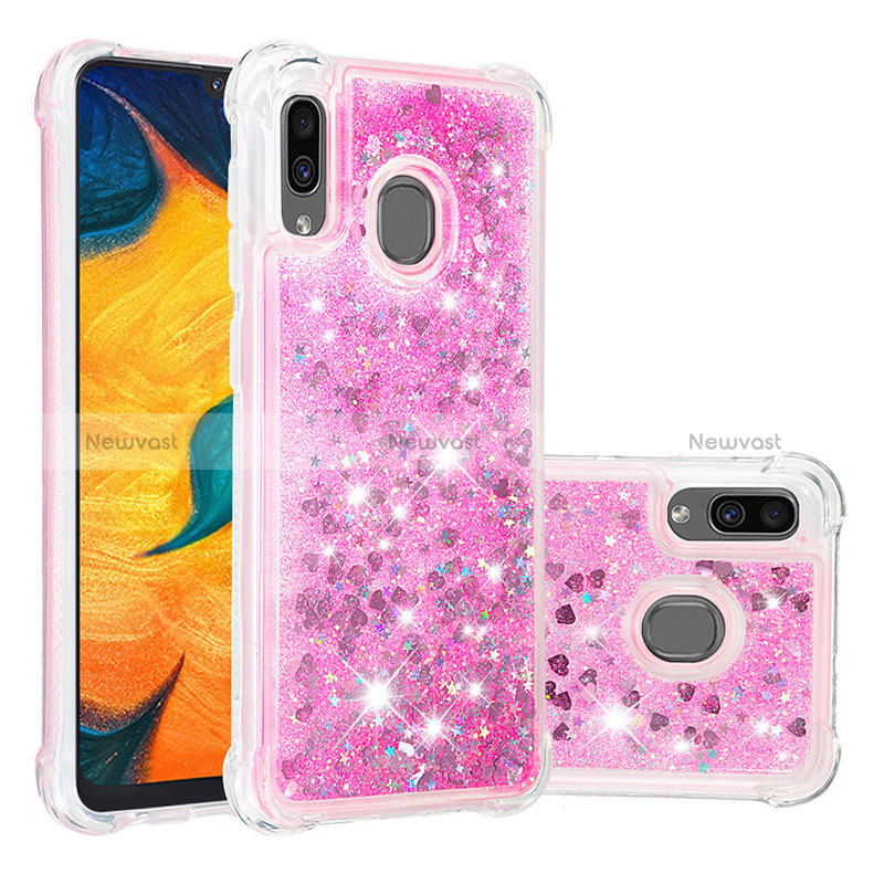 Silicone Candy Rubber TPU Bling-Bling Soft Case Cover S01 for Samsung Galaxy A30