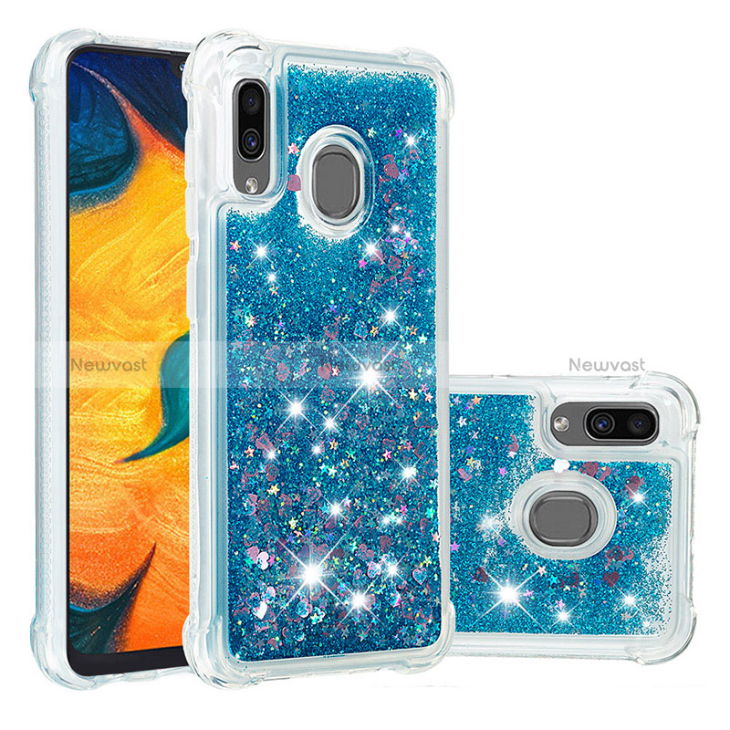 Silicone Candy Rubber TPU Bling-Bling Soft Case Cover S01 for Samsung Galaxy A30