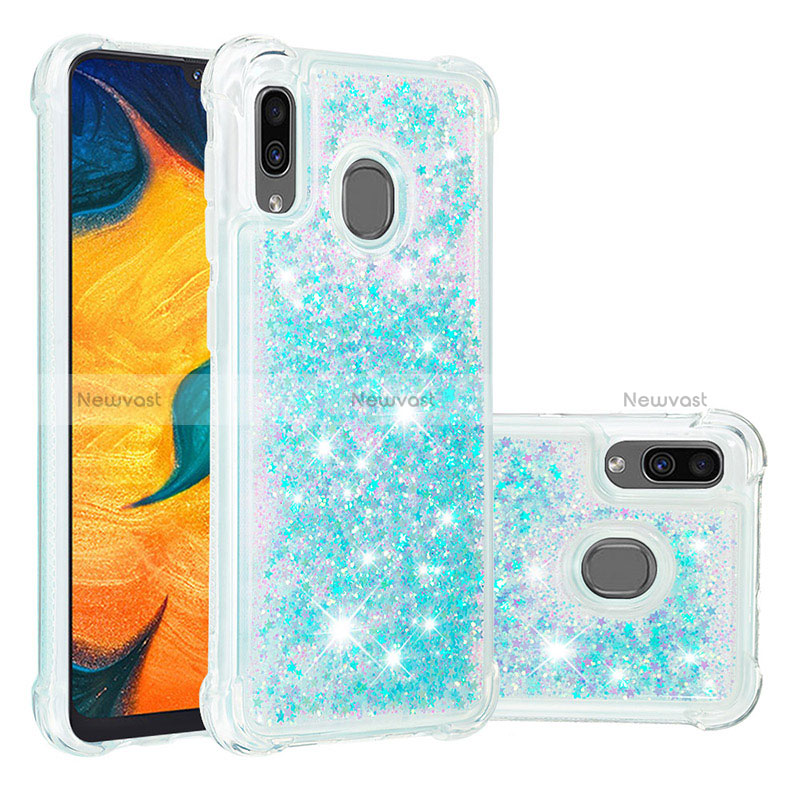 Silicone Candy Rubber TPU Bling-Bling Soft Case Cover S01 for Samsung Galaxy A30