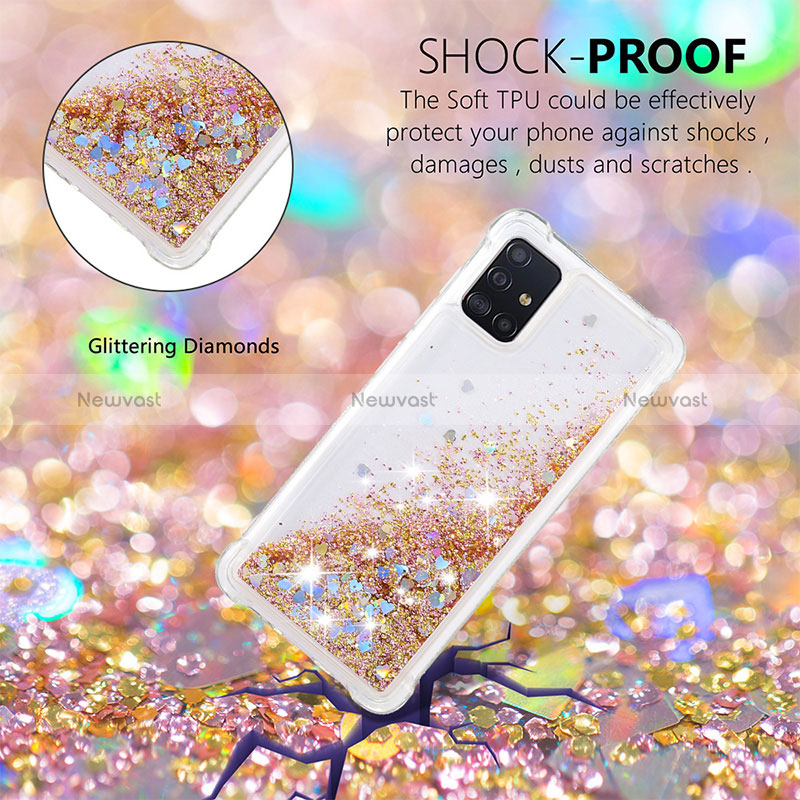 Silicone Candy Rubber TPU Bling-Bling Soft Case Cover S01 for Samsung Galaxy A51 5G