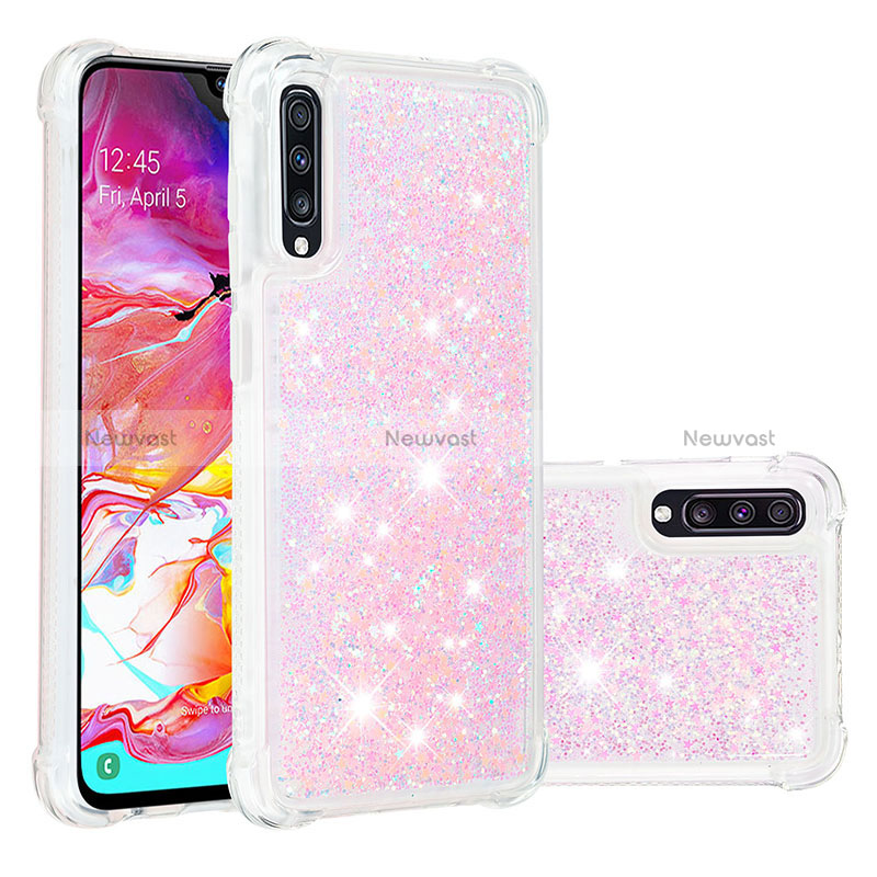 Silicone Candy Rubber TPU Bling-Bling Soft Case Cover S01 for Samsung Galaxy A70S