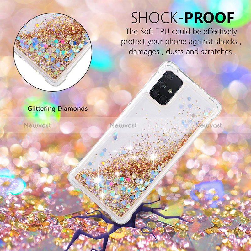 Silicone Candy Rubber TPU Bling-Bling Soft Case Cover S01 for Samsung Galaxy A71 5G