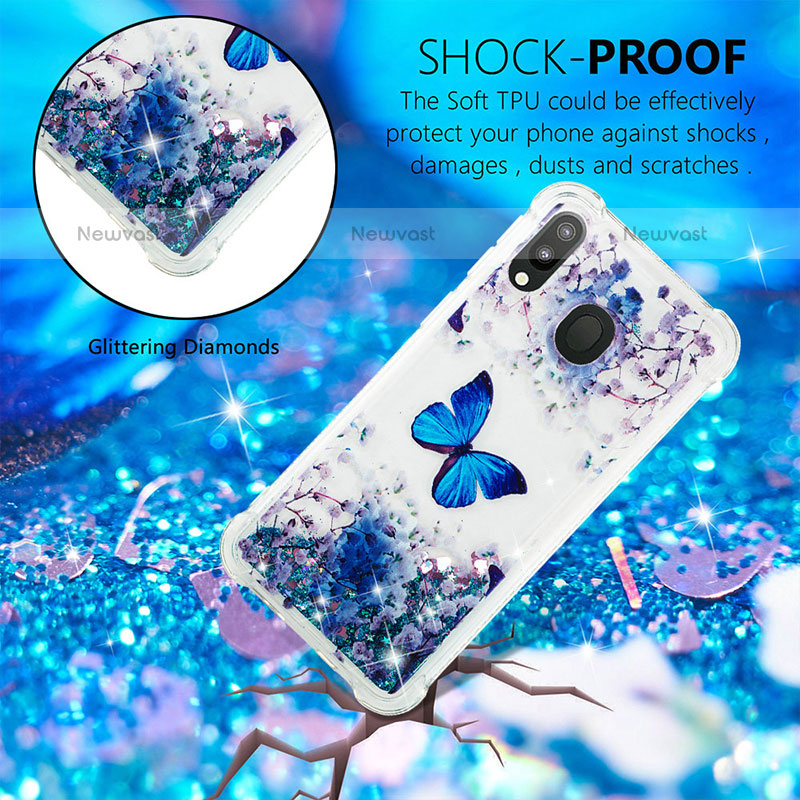 Silicone Candy Rubber TPU Bling-Bling Soft Case Cover S01 for Samsung Galaxy M20