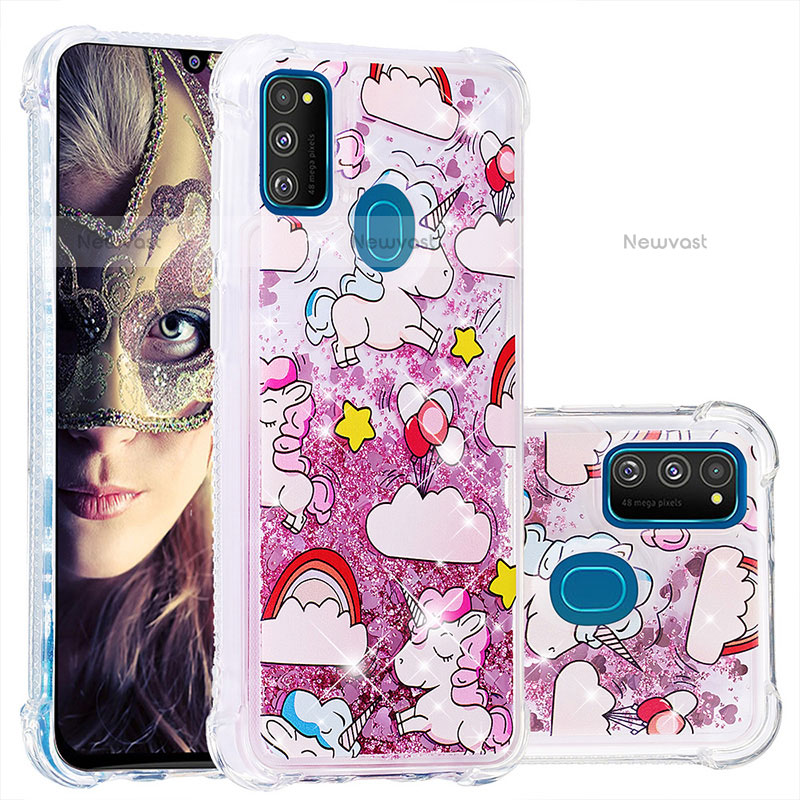 Silicone Candy Rubber TPU Bling-Bling Soft Case Cover S01 for Samsung Galaxy M21