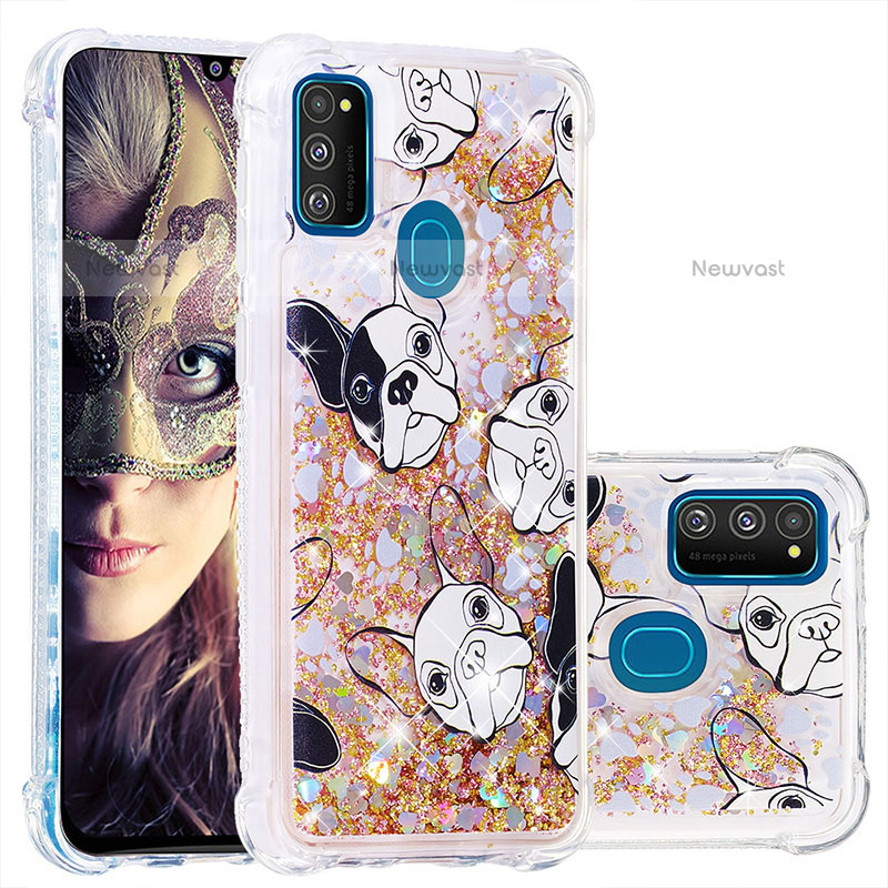 Silicone Candy Rubber TPU Bling-Bling Soft Case Cover S01 for Samsung Galaxy M21