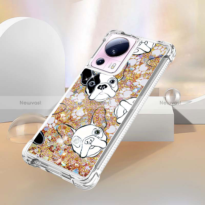 Silicone Candy Rubber TPU Bling-Bling Soft Case Cover S01 for Xiaomi Mi 13 Lite 5G