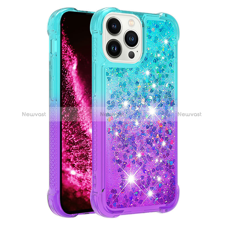 Silicone Candy Rubber TPU Bling-Bling Soft Case Cover S02 for Apple iPhone 14 Pro