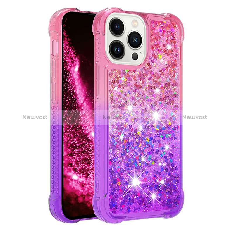 Silicone Candy Rubber TPU Bling-Bling Soft Case Cover S02 for Apple iPhone 14 Pro