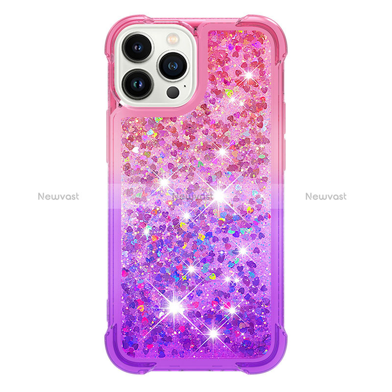 Silicone Candy Rubber TPU Bling-Bling Soft Case Cover S02 for Apple iPhone 14 Pro