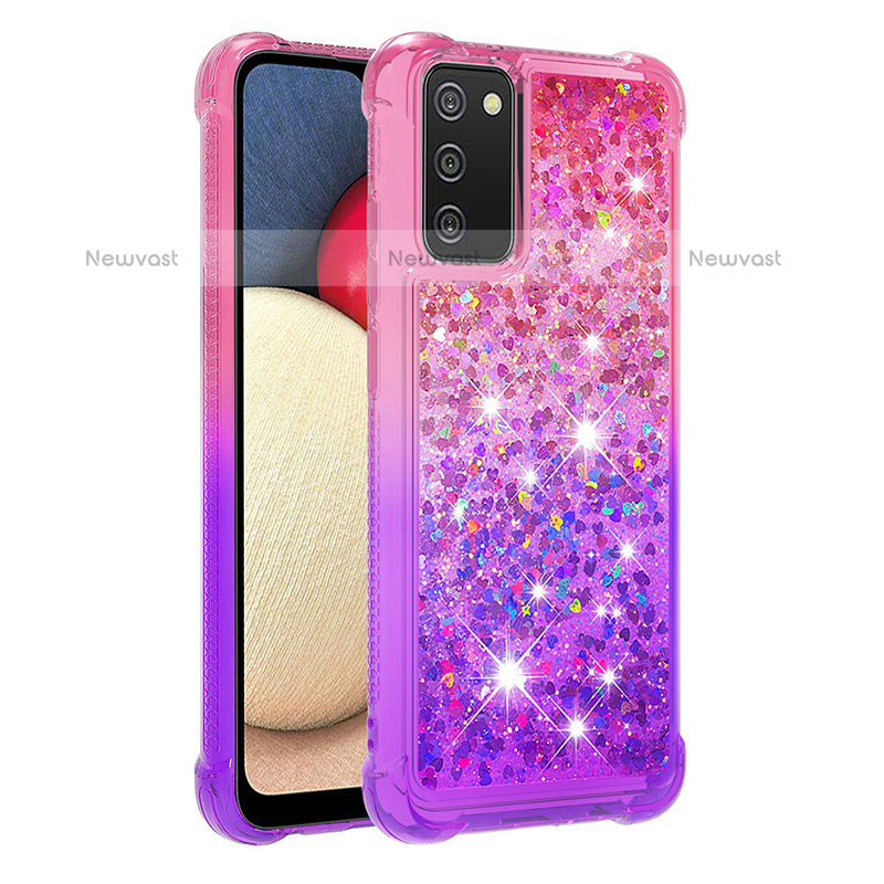 Silicone Candy Rubber TPU Bling-Bling Soft Case Cover S02 for Samsung Galaxy A02s