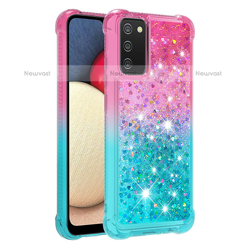 Silicone Candy Rubber TPU Bling-Bling Soft Case Cover S02 for Samsung Galaxy A02s