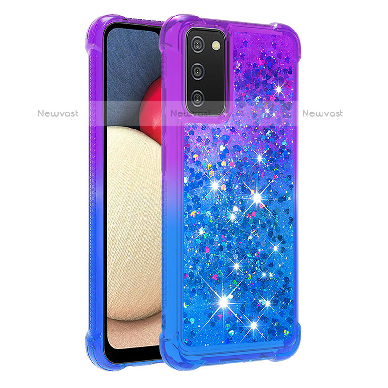 Silicone Candy Rubber TPU Bling-Bling Soft Case Cover S02 for Samsung Galaxy A02s