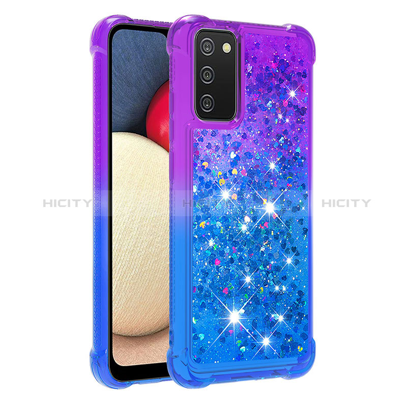 Silicone Candy Rubber TPU Bling-Bling Soft Case Cover S02 for Samsung Galaxy A03s