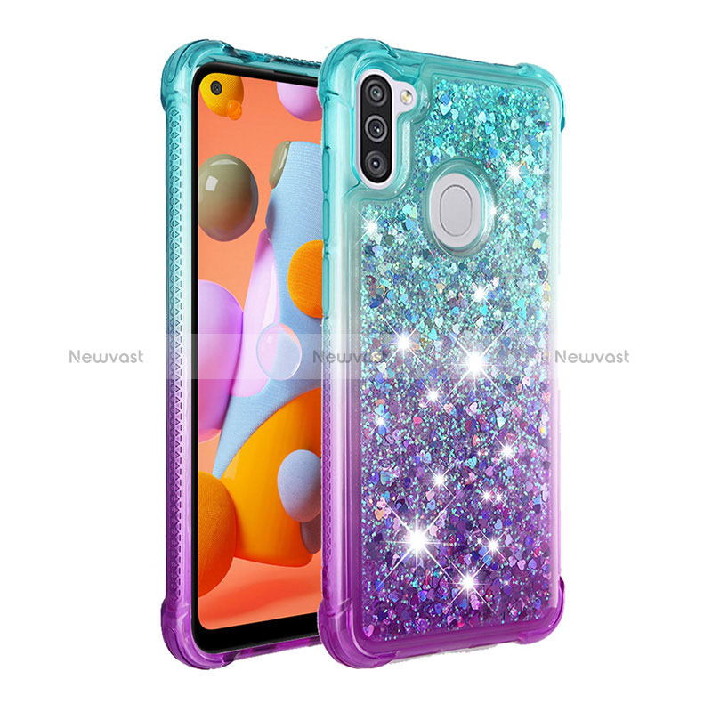 Silicone Candy Rubber TPU Bling-Bling Soft Case Cover S02 for Samsung Galaxy A11