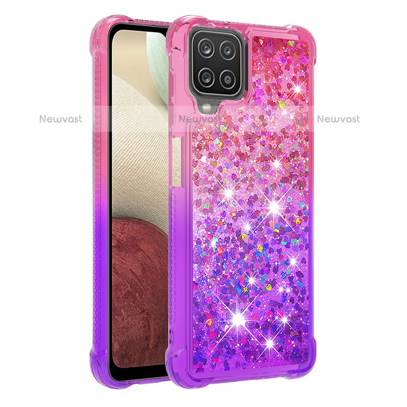 Silicone Candy Rubber TPU Bling-Bling Soft Case Cover S02 for Samsung Galaxy A12