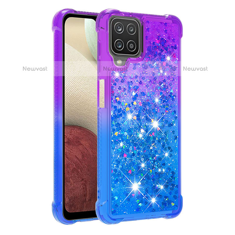 Silicone Candy Rubber TPU Bling-Bling Soft Case Cover S02 for Samsung Galaxy A12