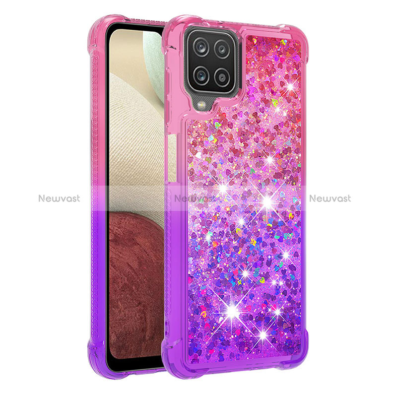 Silicone Candy Rubber TPU Bling-Bling Soft Case Cover S02 for Samsung Galaxy A12 Nacho