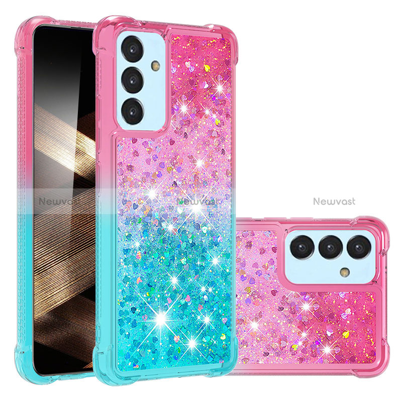 Silicone Candy Rubber TPU Bling-Bling Soft Case Cover S02 for Samsung Galaxy A15 5G Pink