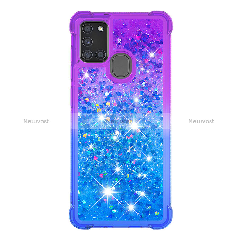 Silicone Candy Rubber TPU Bling-Bling Soft Case Cover S02 for Samsung Galaxy A21s