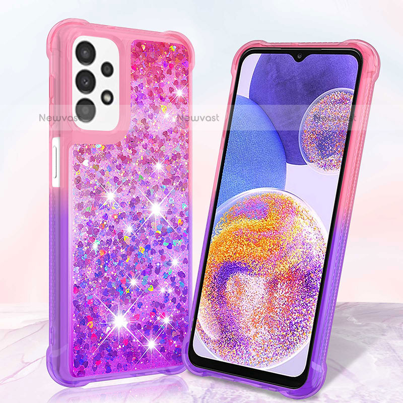 Silicone Candy Rubber TPU Bling-Bling Soft Case Cover S02 for Samsung Galaxy A23 5G