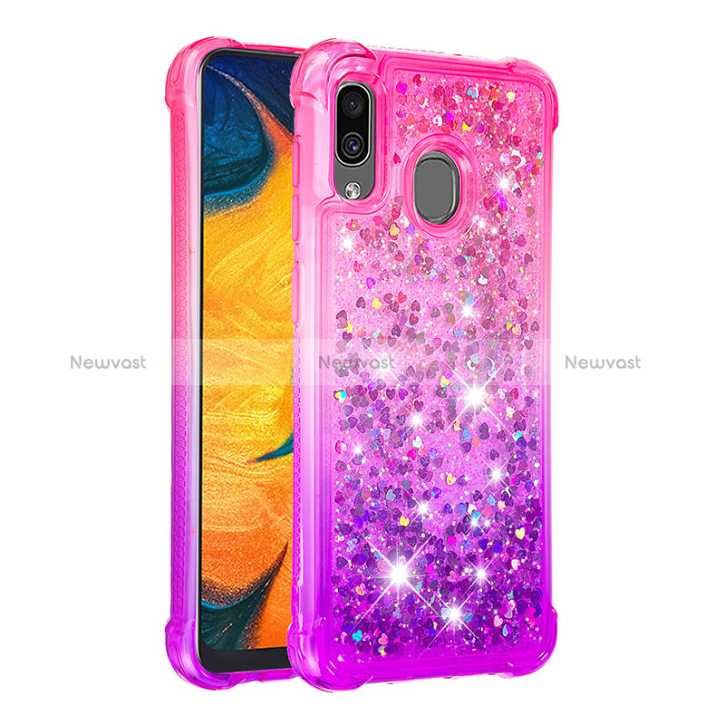 Silicone Candy Rubber TPU Bling-Bling Soft Case Cover S02 for Samsung Galaxy A30