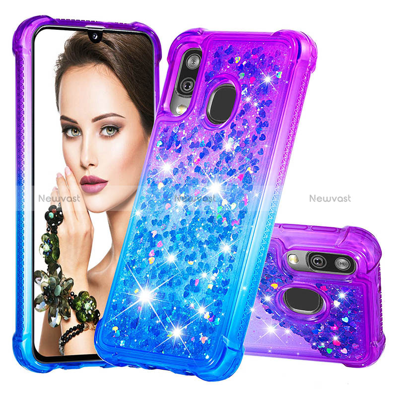 Silicone Candy Rubber TPU Bling-Bling Soft Case Cover S02 for Samsung Galaxy A40