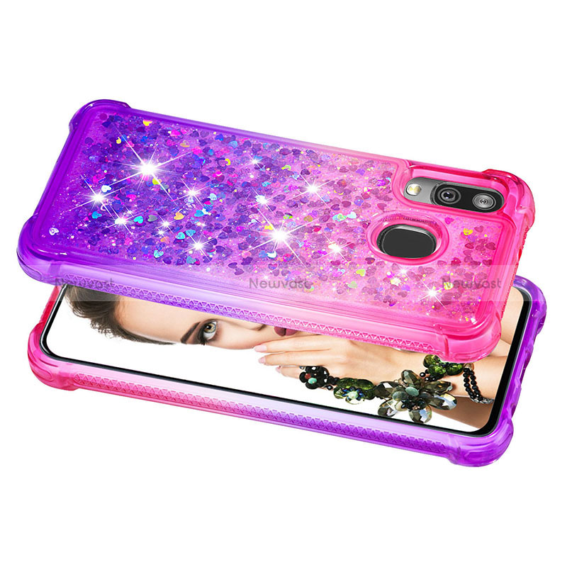 Silicone Candy Rubber TPU Bling-Bling Soft Case Cover S02 for Samsung Galaxy A40