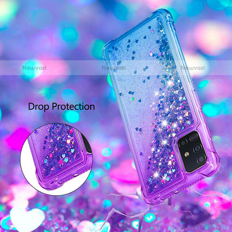 Silicone Candy Rubber TPU Bling-Bling Soft Case Cover S02 for Samsung Galaxy A51 4G