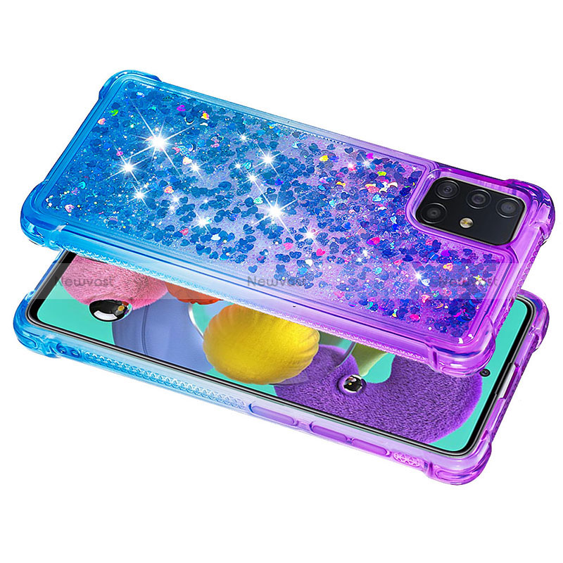 Silicone Candy Rubber TPU Bling-Bling Soft Case Cover S02 for Samsung Galaxy A51 5G