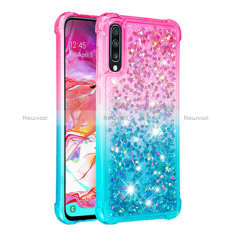 Silicone Candy Rubber TPU Bling-Bling Soft Case Cover S02 for Samsung Galaxy A70