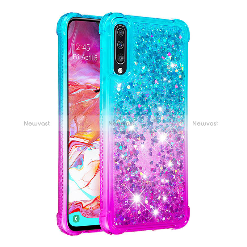 Silicone Candy Rubber TPU Bling-Bling Soft Case Cover S02 for Samsung Galaxy A70S