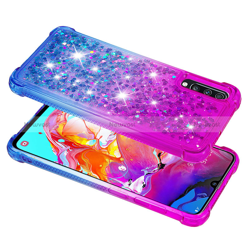 Silicone Candy Rubber TPU Bling-Bling Soft Case Cover S02 for Samsung Galaxy A70S