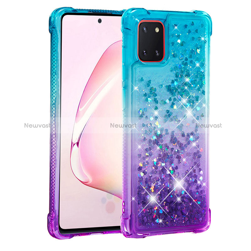 Silicone Candy Rubber TPU Bling-Bling Soft Case Cover S02 for Samsung Galaxy A81