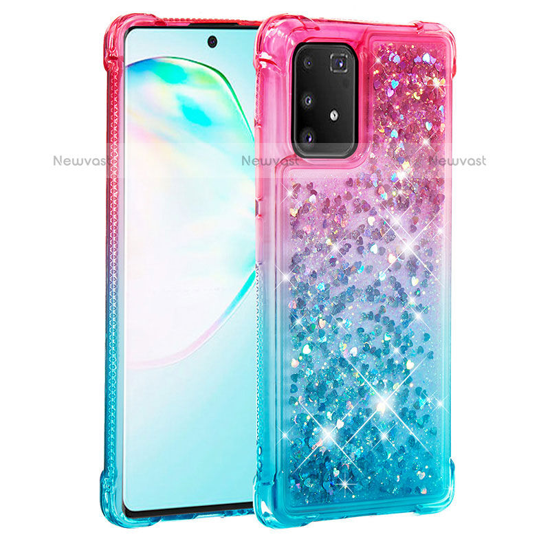 Silicone Candy Rubber TPU Bling-Bling Soft Case Cover S02 for Samsung Galaxy A91