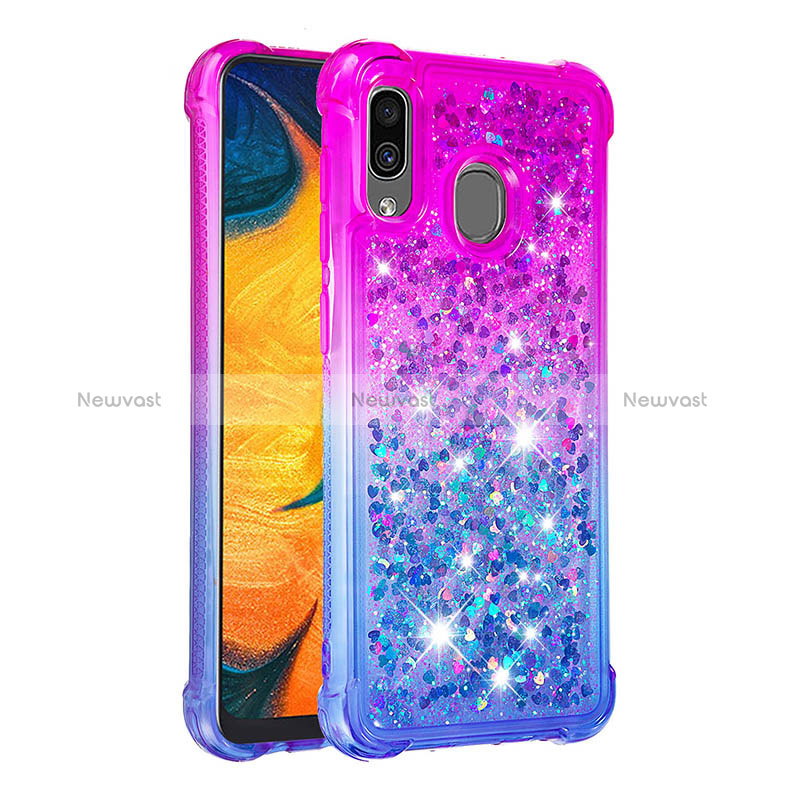 Silicone Candy Rubber TPU Bling-Bling Soft Case Cover S02 for Samsung Galaxy M10S