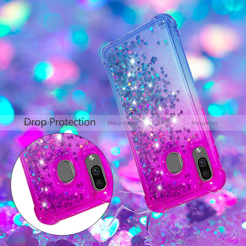 Silicone Candy Rubber TPU Bling-Bling Soft Case Cover S02 for Samsung Galaxy M10S
