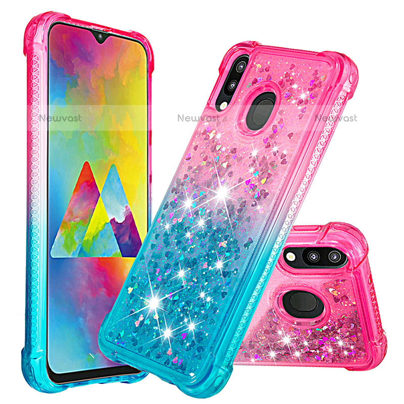 Silicone Candy Rubber TPU Bling-Bling Soft Case Cover S02 for Samsung Galaxy M20