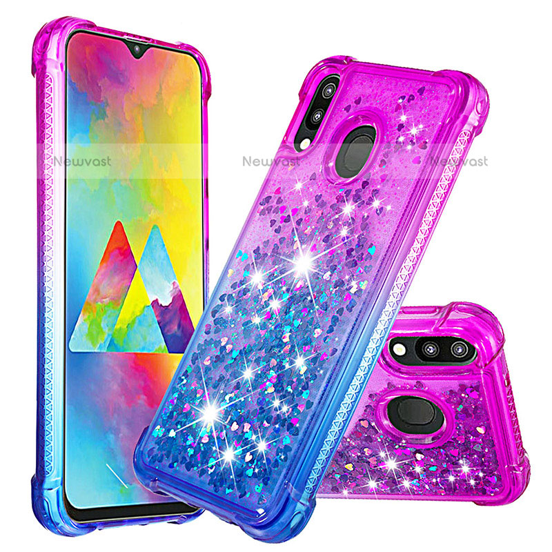 Silicone Candy Rubber TPU Bling-Bling Soft Case Cover S02 for Samsung Galaxy M20