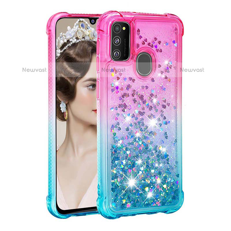 Silicone Candy Rubber TPU Bling-Bling Soft Case Cover S02 for Samsung Galaxy M21