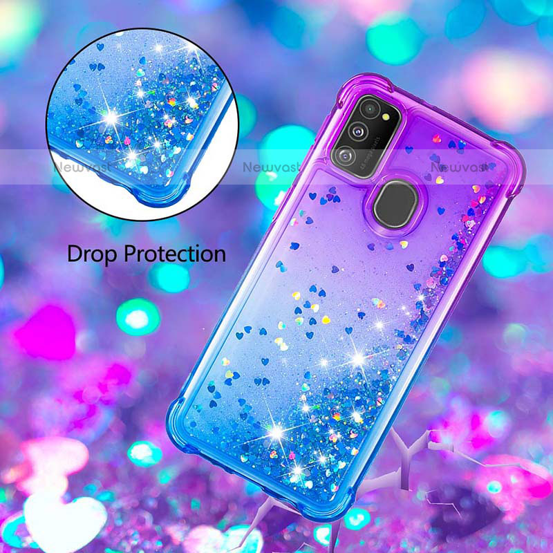 Silicone Candy Rubber TPU Bling-Bling Soft Case Cover S02 for Samsung Galaxy M21