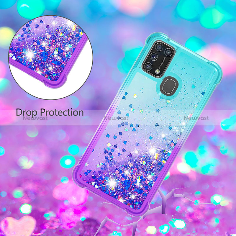 Silicone Candy Rubber TPU Bling-Bling Soft Case Cover S02 for Samsung Galaxy M21s